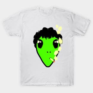 smoking alien T-Shirt